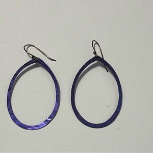 Holly Yashi Elegant Purple Oval Earrings